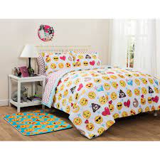Solid bed blankets bedding collections bedspread bedding sets comforter bedding sets comforters coverlet bedding sets decorative pillow duvet cover bedding sets floor pillows lumbar pillows. Emoji Pals Kids Rainbow Bed In A Bag Bedding Set Multiple Colors Walmart Com Walmart Com