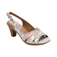 womens comfortiva neima slingback size 65 w white multi flower