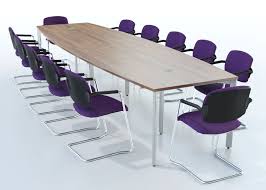 Purple Makes An Excellent Colour For Office Reception And Conference Room Interiors Conference Table Oak Dining Room Chairs Table
