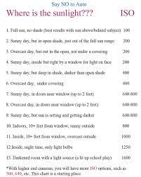 Tammy I Thought You Would Like This Just A Reminder For Iso Settings Photography Basics Photography Lessons Photography Techniques