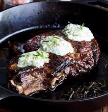 Indoor Cast Iron Ribeye With Blue Cheese Butter Ladles Linens Kitchen Shoppe Ribeye Steak Steak With Blue Cheese Ribeye