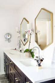 Master Bathroom Remodel Brass Mirrors With Chrome Faucets Bathroom Mirror Design Bathroom Model Bathroom Remodel Master