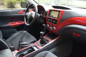 2008 Subaru Wrx Gets Red Interior Accents To Match The Red Exterior 2008 Subaru Wrx Subaru Wrx Subaru