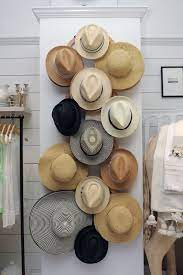 What A Great Way To Show Off Your Entire Hat Collection Everything Has Its Place And It All Becomes Part Of Your Decor How Fa Diy Hat Rack Hat Storage Decor