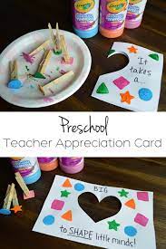 Amazon business everything for your business. Preschool Teacher Appreciation Card