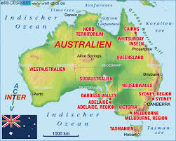 Hier erfahren sie wie sich die lage entwickelt und wann reisen nach australien und neuseeland wieder möglich ist. Karte Von Australien Land Staat Welt Atlas De