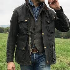 Men S Black Field Jacket Charcoal Wool Waistcoat Blue Denim Shirt Blue Jeans Mens Outdoor Fashion Mens Winter Fashion Mens Fashion Classy