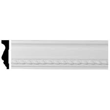 Hardwood embossed vine panel moulding in your home will help to create a special look. Ekena Millwork 3 4 In X 3 1 8 In X 94 1 2 In Polyurethane Maria Chair Rail Moulding Mld03x00ma The Home Depot Chair Rail Moulding Chair Rail Chair Rail Molding