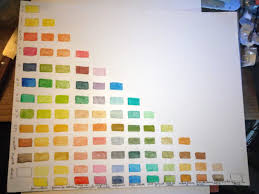 1027 teintes naturelles et toniques présentées en dégradées nos nuanciers mise en couleurs. Creer Son Nuancier A L Aquarelle Peinture Aquarelle Facile