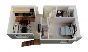 1 Bedroom Apartment House Plans One Bedroom House Plans One Bedroom House Small House Plans