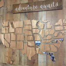 Melissa & doug usa map wooden puzzle (45 pcs). Marking Maps Usa Etsy Map Wall Decor Wooden Wall Art Wooden Map