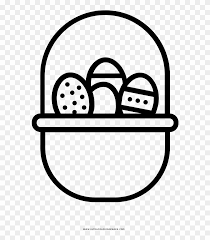 The printable may day basket is wonderful. Easter Egg Basket Coloring Page Clipart 5531194 Pikpng