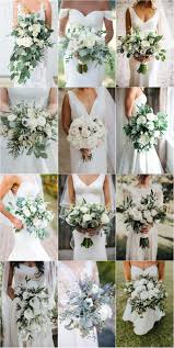 35 Simple White And Greenery Wedding Bouquets Simple Wedding Bouquets Summer Wedding Bouquets White Wedding Bouquets