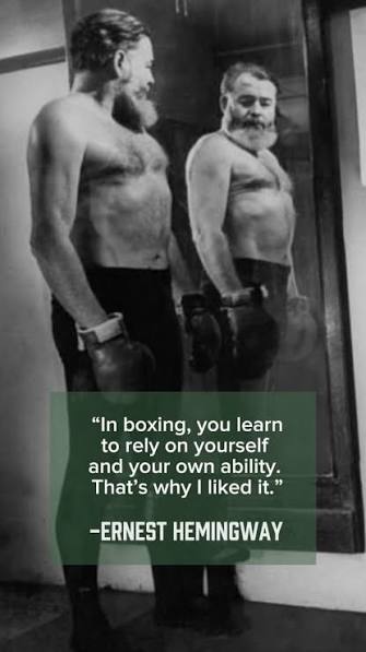 Hemingway picked up boxing during his teenage years in Oak Park, Illinois,  where he was born and raised. He was introduced to the sport in high school  and quickly became passionate about it—not just ...