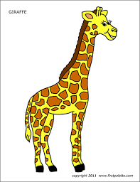 Glue your giraffe to the white paper so it looks like it is just hanging out in the grass. Giraffe Free Printable Templates Coloring Pages Firstpalette Com