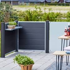 Wpc Sichtschutz Zaun Futur Anthrazit