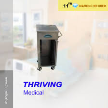 Hospital Stainless Steel Patient Record Cart Delivery Cart