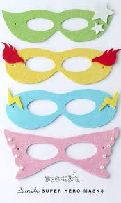 Check spelling or type a new query. Simple Super Hero Masks With Printable Template The Craft Train