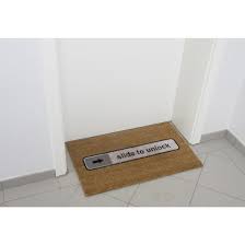 The slide to unlock doormat is made from all natural coconut fibre which is an awesome dirt trapper and will clean even the messiest and gritty of shoes! Doormat Slide To Unlock 24h Delivery Getdigital