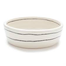 Black And White Bowl Black White Stripe Bowl Dog Co Exclusive Ceramic Dog Bowl Dog Bowls Striped Bowl