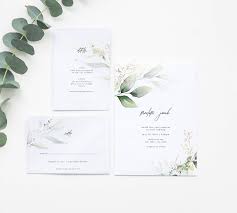 Greenery Wedding Suite Simple Wedding Invitations Wedding Invitations Wedding Invitation Prices
