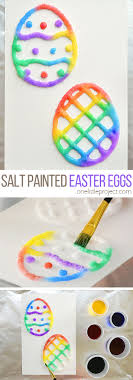 Salt Painted Easter Eggs One Little Project