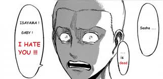 Just an aot short headcannon (during their training days). Spoil Attack On Titan Scan 105 Sasha S Death By Kallyxmansion55 On Deviantart