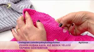 Derya Baykal La Gulumse Kiz Bebek Yelegi Yapimi Bebek Yelek Bebek Orgu