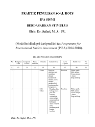 Contoh Soal Hots Ipa Sd Kelas 5 Siklus Air Ilmusosial Id