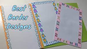 Border Designs Simple Project Designs Border For Project Design Project Designs Youtube Border Design Front Page Design Border Design To Draw