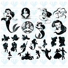 Little Mermaid Svg Files For Silhouette Files For Cricut Svg Dxf Eps Png Instant Download Supersvg Mermaid Svg Little Mermaid Tattoos Little Mermaid Tattoo