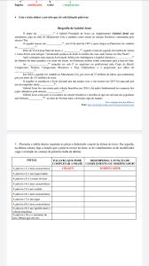 1 Preencha A Tabela Abaixo Seguindo As Pistas E Deduzindo A Partir Da Leitura Do Texto Em Seguida Na Ultima Coluna Diga A Funcao Portugues