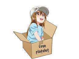 Free Platelet To Adopt Hataraku Saibou Cells At Work In 2020 Anime Characters Fan Anime Platelets