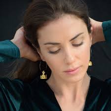 Hoop Earrings With Crowns