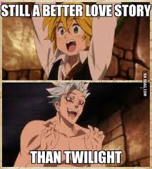 Check spelling or type a new query. Ban And Meliodas Bromance Of The Century 9gag