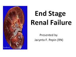 Initially there are generally no symptoms; Case Study End Stage Renal Failure