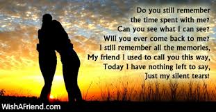 Broken Friendship Poems