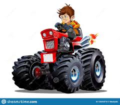 Comment choisir un tracteur à imprimer ? Tracteur De Bande Dessinee De Vecteur D Isolement Sur Le Fond Blanc Illustration De Vecteur Illustration Du Rouge Chemin 125918710