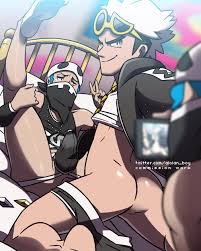 Rule34 - If it exists, there is porn of it  kyonart, guzma (pokemon), npc  trainer, team skull grunt  4149999