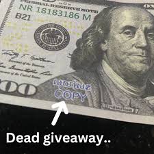 Fake $100 bills in Cambodia