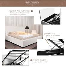 black gas lift storage bed double lift storage bed king storage bed bed frame with storage