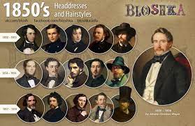 19th Century Men S Headdresses And Hairstyles 19th Century Men S Headdresses And Hairstyles The Image Does Moda De Epoca Moda Antigua Historia De La Moda