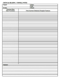 You can easily create it by taking a look at a doctor's note template. 50 Cornell Notes Template Examples In Word Pdf Excelshe