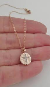 Rose Gold Cross Necklace Confirmation Gift For Her Cubic Zirconia Cross First Communion G Confirmation Gifts Girl Confirmation Gifts First Communion Gifts