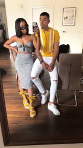 Black And Yellow Outfits For Couples Pinterest Slimeyszn Black Couples Goals Couple Outfits Black Relationship Goals