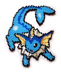 Aquali Eeveelution Perler Sprite De Perle Par Aenysbeadart Sur Etsy Pearl Beads Pattern Pokemon Crochet Pattern Pixel Art Pokemon