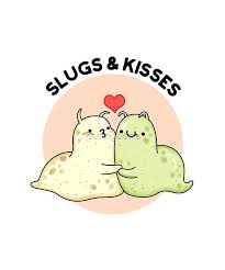 Slugs And Kisses Animal Pun By Punnybone Redbubble Funny Doodles Cute Jokes Kid Puns