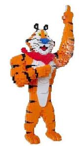 Mini Tony The Tiger A Lego Creation By Spencer R Lego Sculptures Amazing Lego Creations Lego Art
