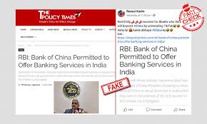And its country of incorporation is china. Old Reports Of Rbi Granting Licence To Bank Of China Shared As Recent