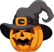 Cartoon Pumpkin Wearing A Witch Hat Vector Cute Halloween Drawings Halloween Drawings Pumpkin Illustration